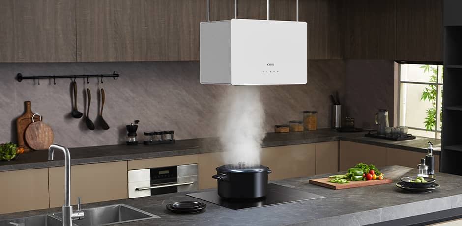 La hotte parfaite pour l'îlot de cuisine - Hotte Îlot