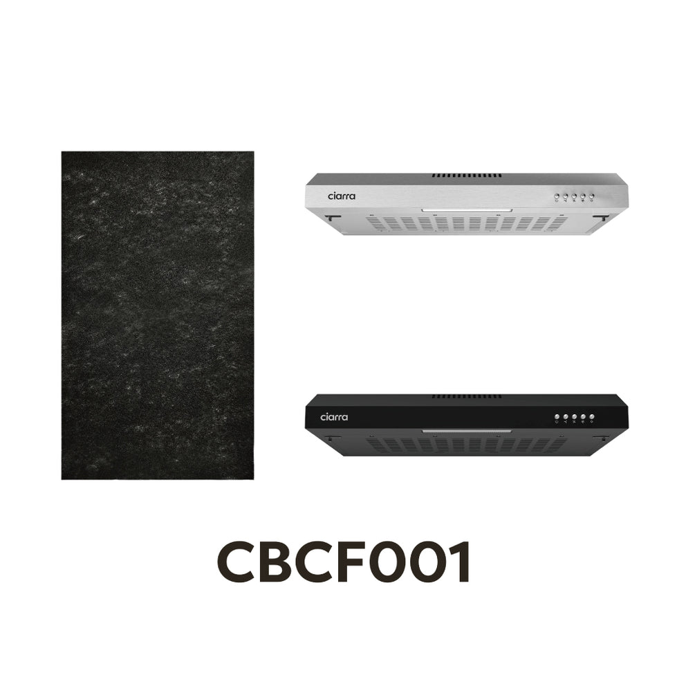 Ciarra Filtre à Charbon pour Hotte Aspirante Intégrée Encastrable CBCF001-OW