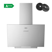 Ciarra Hotte Aspirante Inclinée 60cm Recyclage ou Évacuation Modes Design Acier Inoxydable CBCS6762A-OW