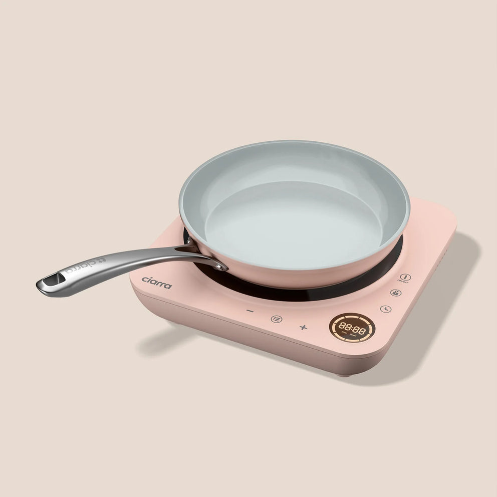 Ciarra Kitchen SparkCook Duo : Donut Plaque de Cuisson à Induction et Poêle à Frire