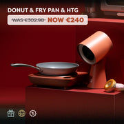 Ciarra Kitchen Cook & Go Trio : Donut Table de Cuisson à Induction et HOOD TO GO et Poêle à frire