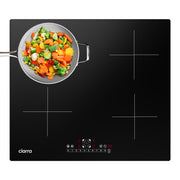 CIARRA 7200W Plaque à Induction 4 Zones 9 Puissances avec Booster CBBIH4B-OW