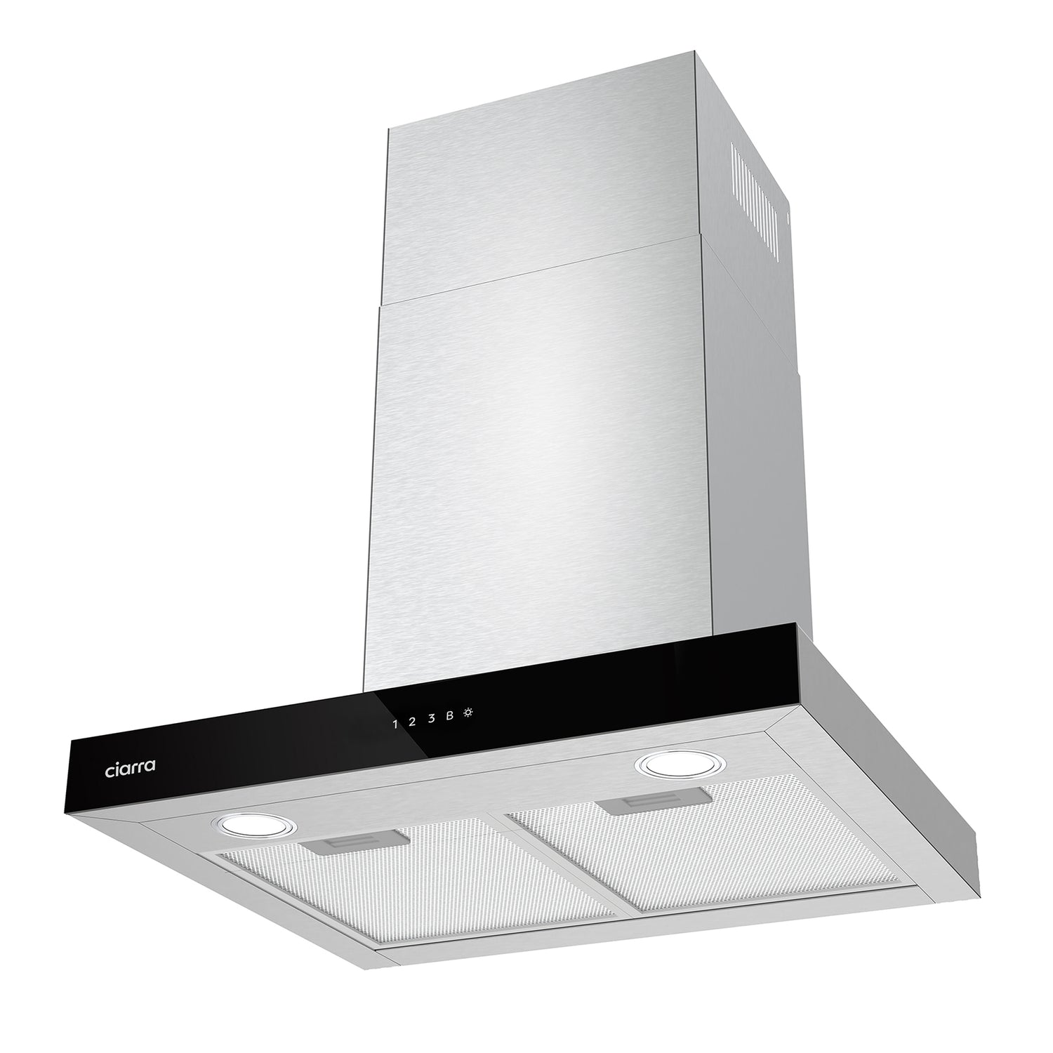 CIARRA Hotte Aspirante 60cm Classe A++ 650m³/h 4 Vitesses CBCS6102-OW
