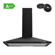 CIARRA Hotte Aspirante 90cm 370m³/h 3 Vitesses Classe A CBCB9201-OW
