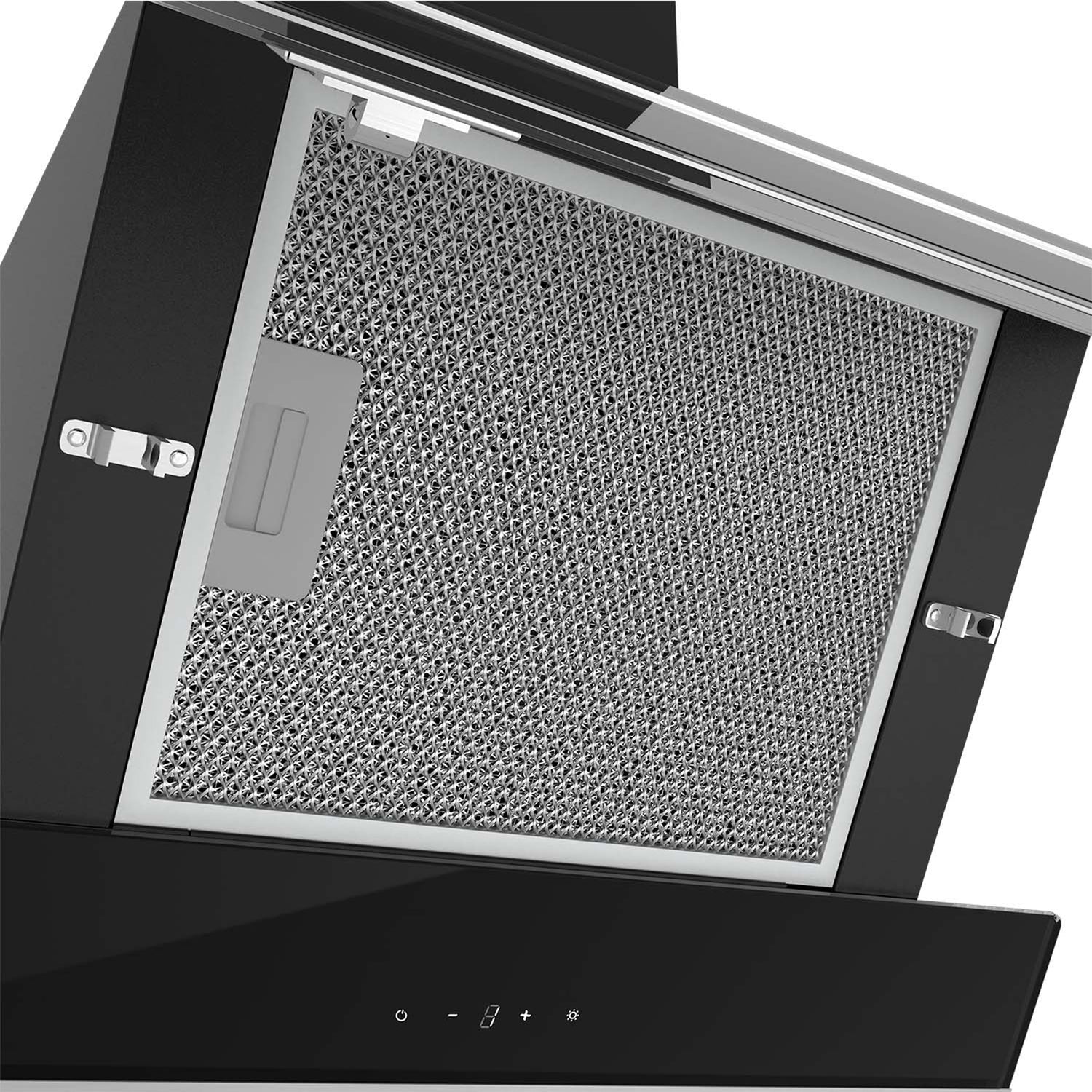 CIARRA Hotte Inclinée 60cm 750 m³/h Contrôle Tactile 3 Vitesses Noir CBCB6736N-OW