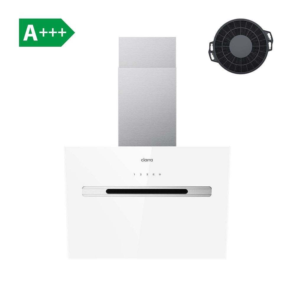 CIARRA Hotte Inclinée Contrôle Tactile Classe A+++ Lampe UV Blanc CBCS6736G-OW