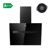 CIARRA Hotte Inclinée Contrôle WIFI+APP 700m³/h Classe A+++ Noir CBCB6736G-OW