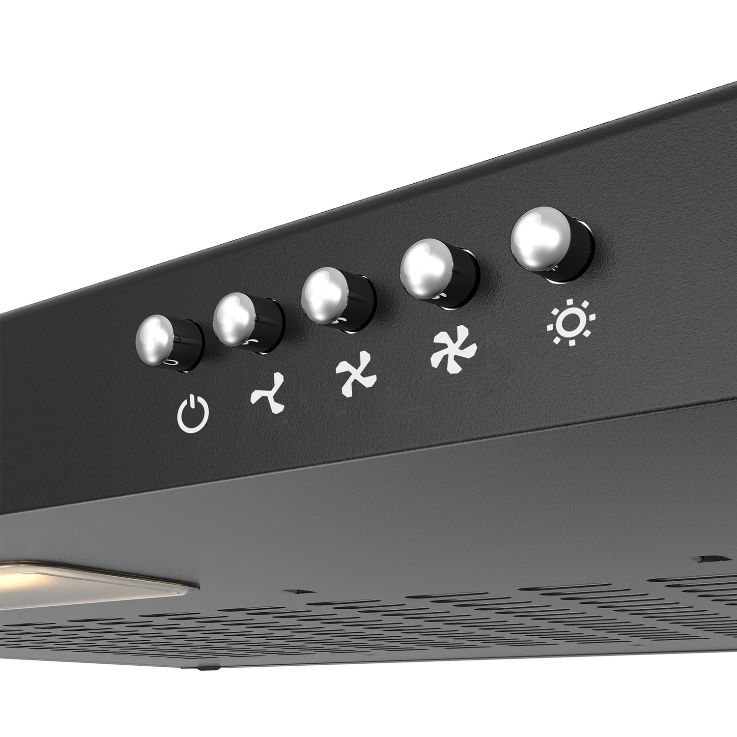 CIARRA Hotte Intégrée 60cm 3 Vitesses Recyclage ou Evacuation Noir CBCB6903-OW