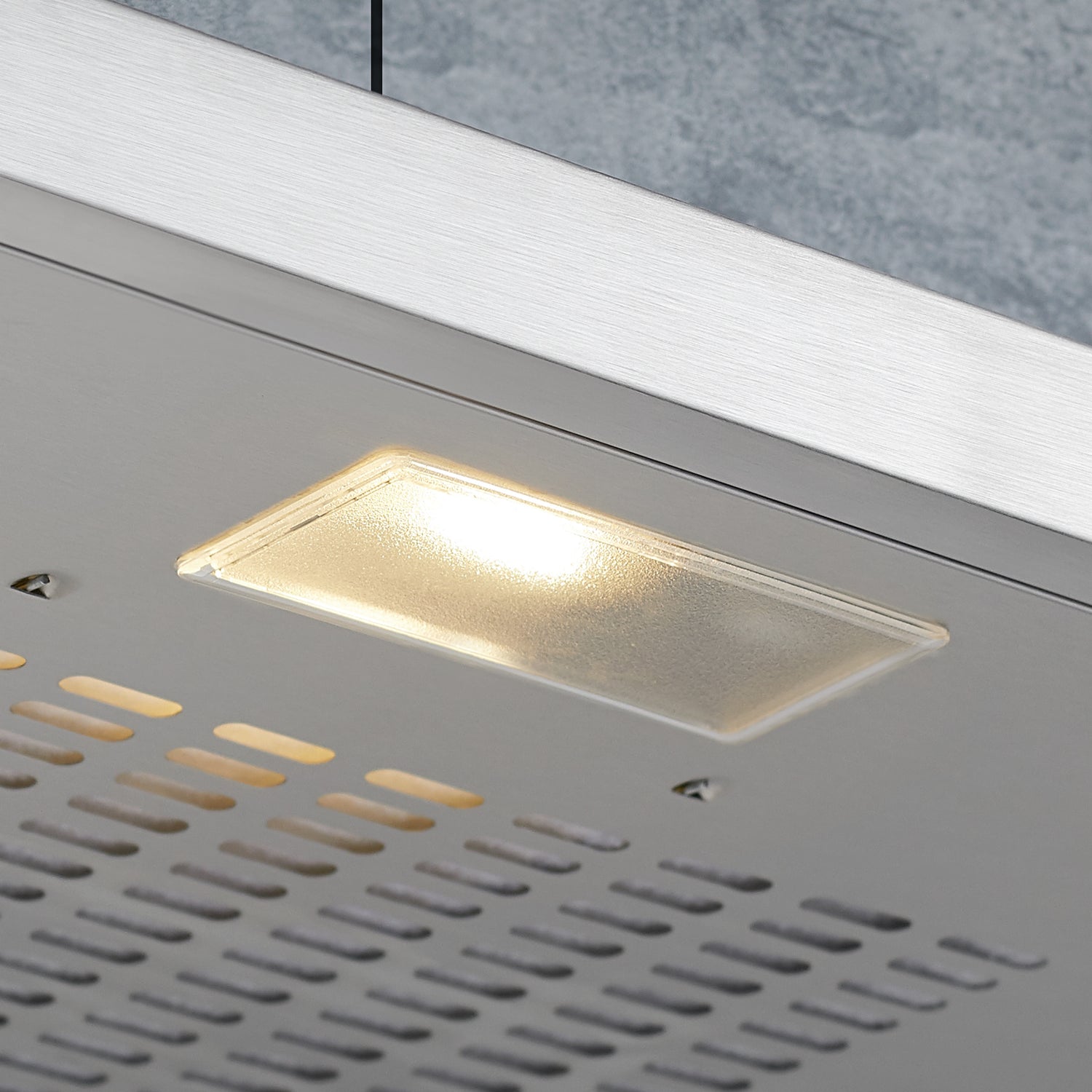CIARRA Hotte Intégrée 60cm avec LED Eclairage Inox CBCS6903-OW