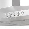 CIARRA Hotte Silencieux 90cm avec 3 Filtres à Graisse Inox CBCS9201-OW