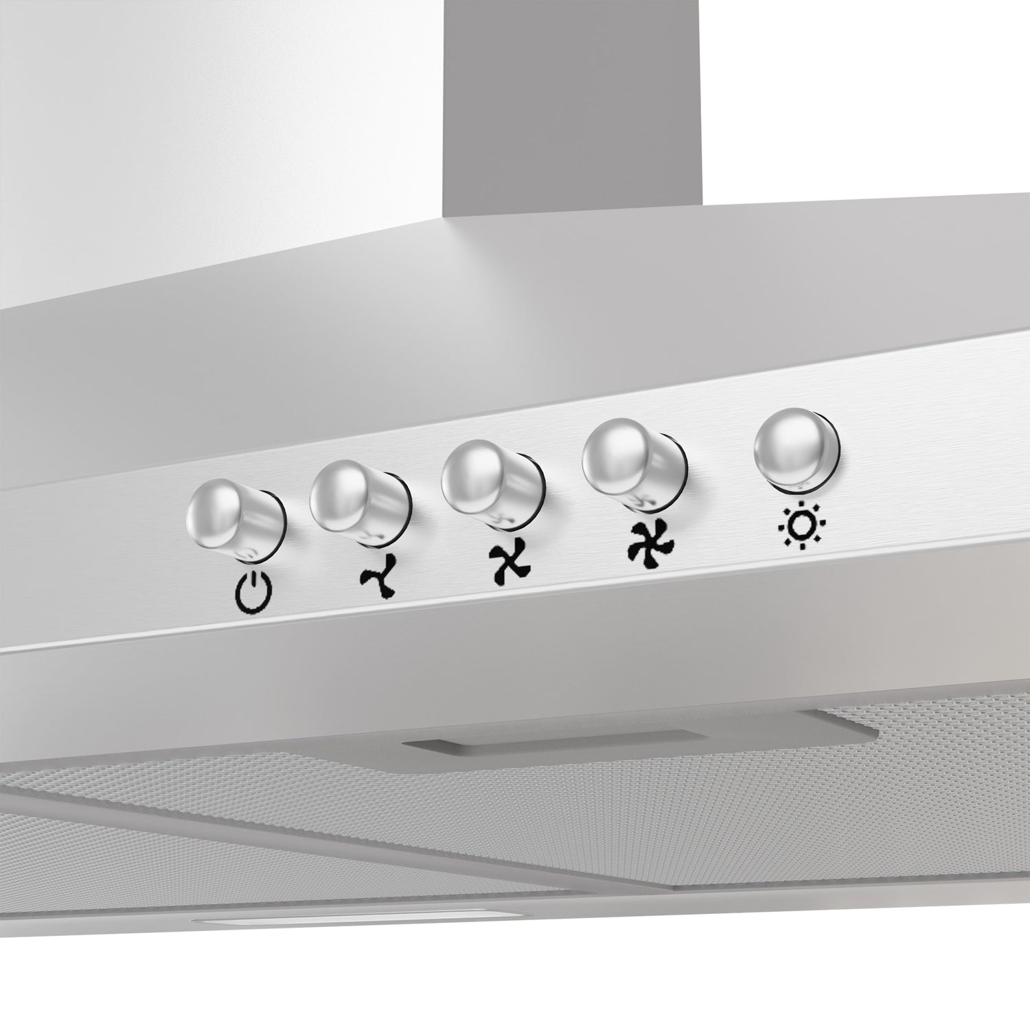 CIARRA Hotte Silencieux 90cm avec 3 Filtres à Graisse Inox CBCS9201-OW