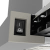 CIARRA Hotte Tiroir Téléscopique 60cm 370m³/h Classe A Inox CBCS6906D-OW