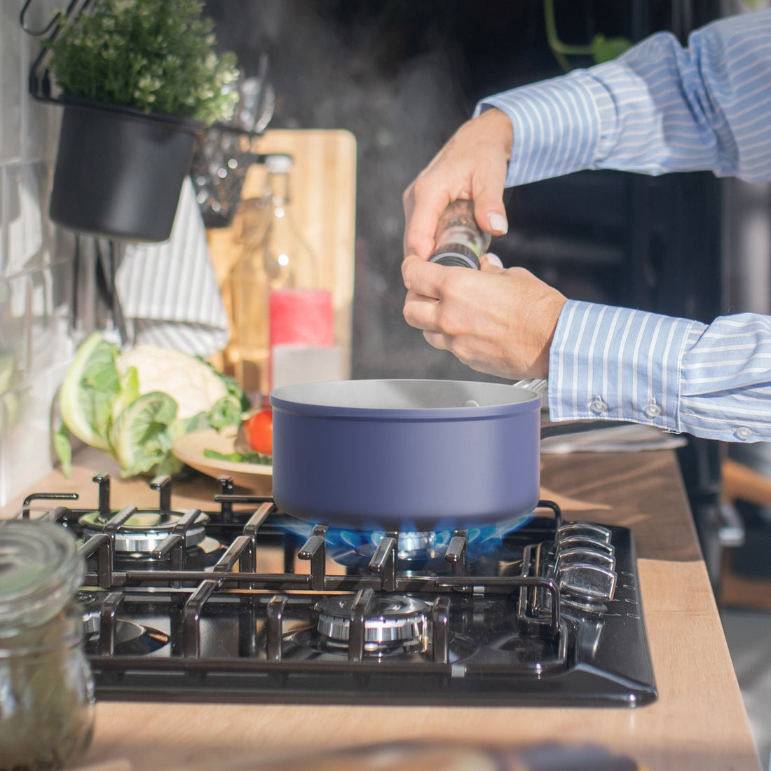 Hotte Puissante 90 cm pour plaque de cuisson à gaz
