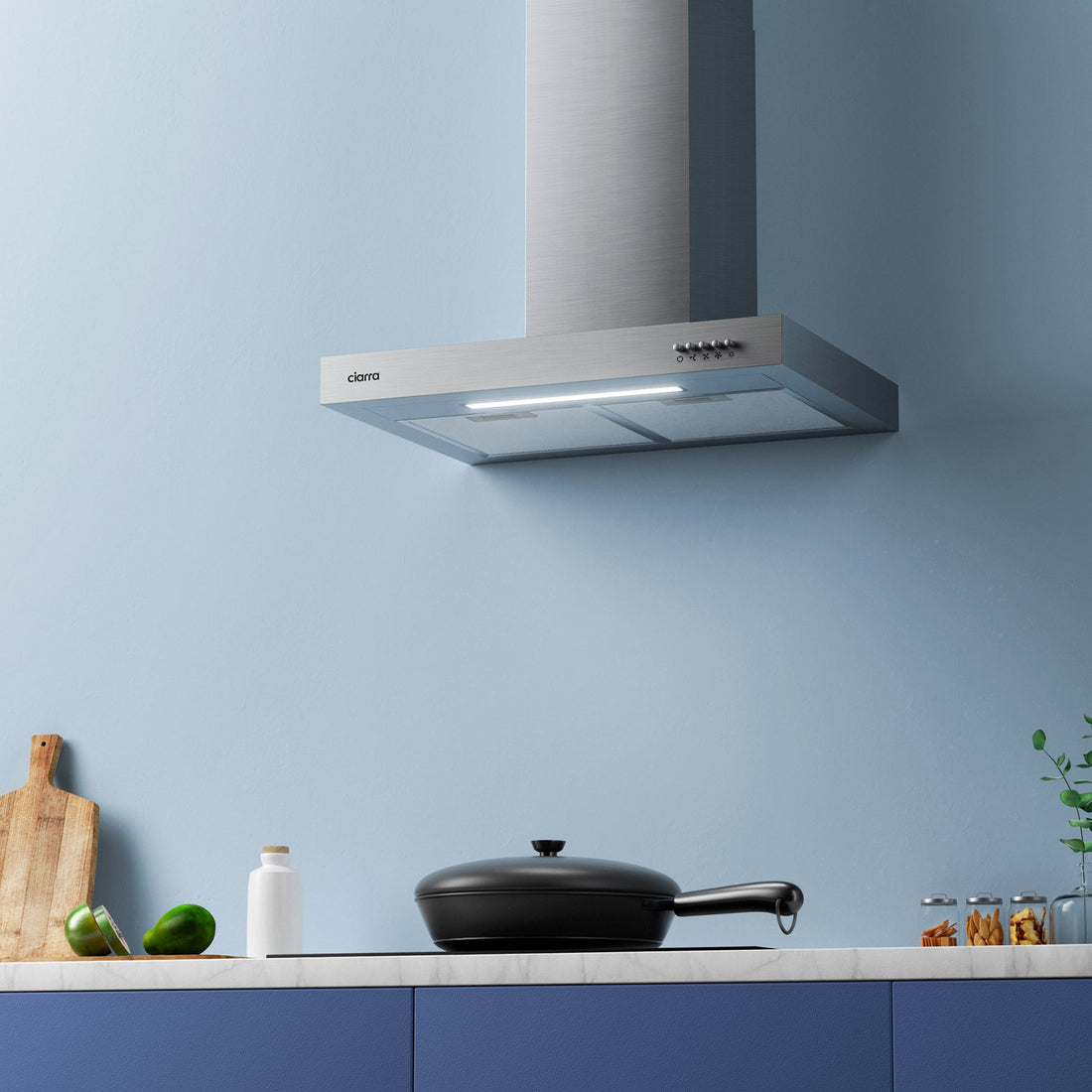 Ciarra | Hotte de cuisine avec ou sans conduit