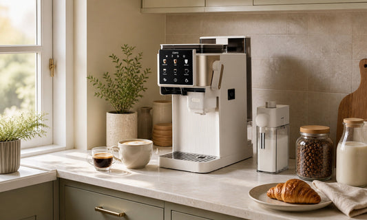 machine à café blanche