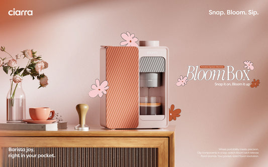 Machine à café rose