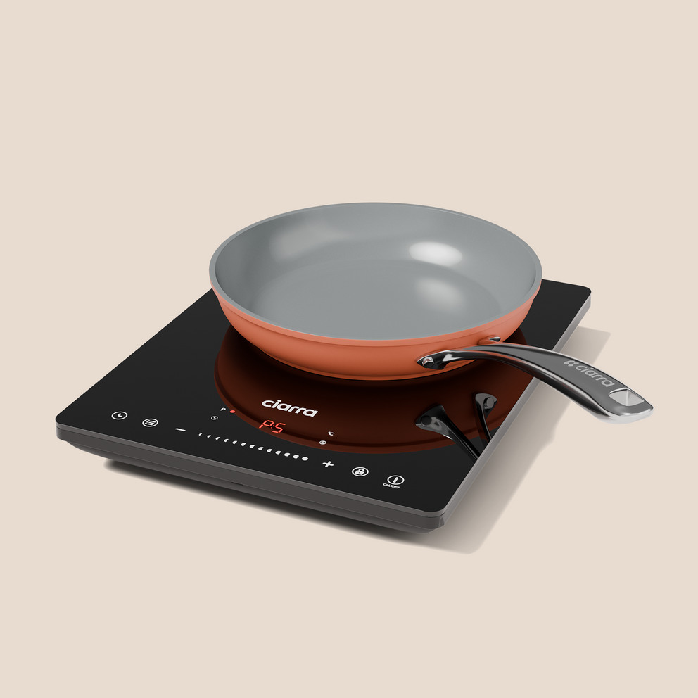 Ciarra L'offre groupée Cooking Essential 2 : Plaque à induction et Poêle à frire
