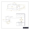 Hotte encastrable noire 52 cm Ciarra CBCB5937A