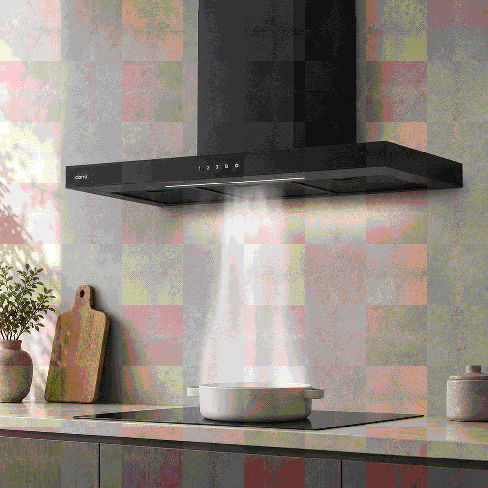 Ciarra Hotte Aspirante 90cm Capteur Tactile + Wifi + Contrôle App | CBCB9102-B
