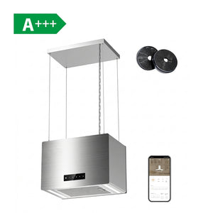 Ciarra Hotte de Cuisine îlot, 48cm, 700m³/h, Design Minimaliste Pour Cuisine Moderne | CBCG4850-N