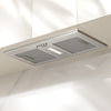 hotte encastrable inox Ciarra 52 cm dans une cuisine ouverte moderne