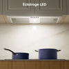 hotte encastrable inox Ciarra 52 cm dans une cuisine ouverte moderne