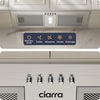 hotte encastrable inox Ciarra 52 cm dans une cuisine ouverte moderne