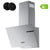 Ciarra Hotte Aspirante 60cm Inclinée Inox, 600m³/h, 3 Vitesses, Recyclage ou Évacuation | CBCS6765A