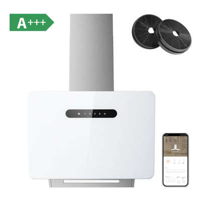 Ciarra Hotte Aspirante hotte blanche 60cm Contrôle WIFI+APP Classe A+++ Blanc | CBCW6736K