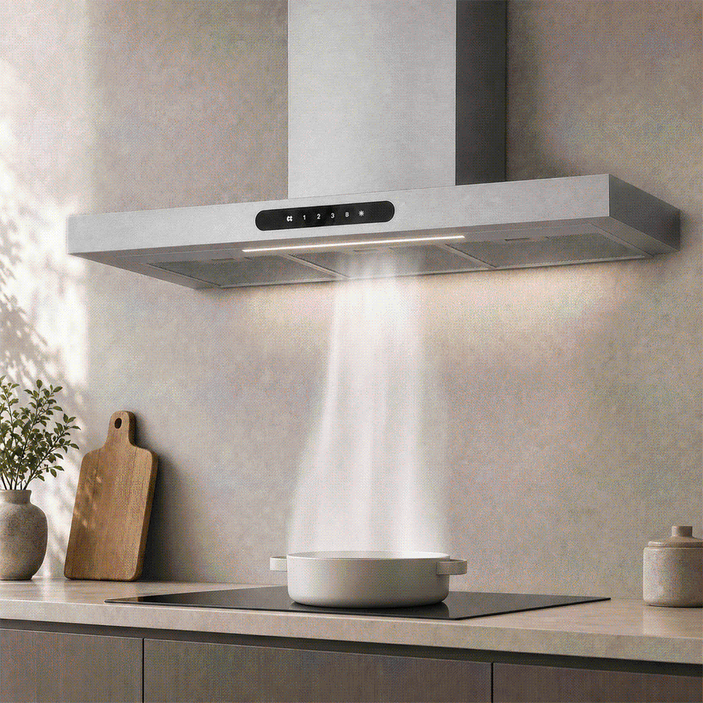 Ciarra Dynamic Hotte Aspirante 90cm Capteur Tactile + Wifi + Contrôle App | CBCW9102