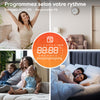 Ciarra Radiateur Connecté WiFi 1500W Inertie Céramique IP24 Noir | CBHTD15A-B