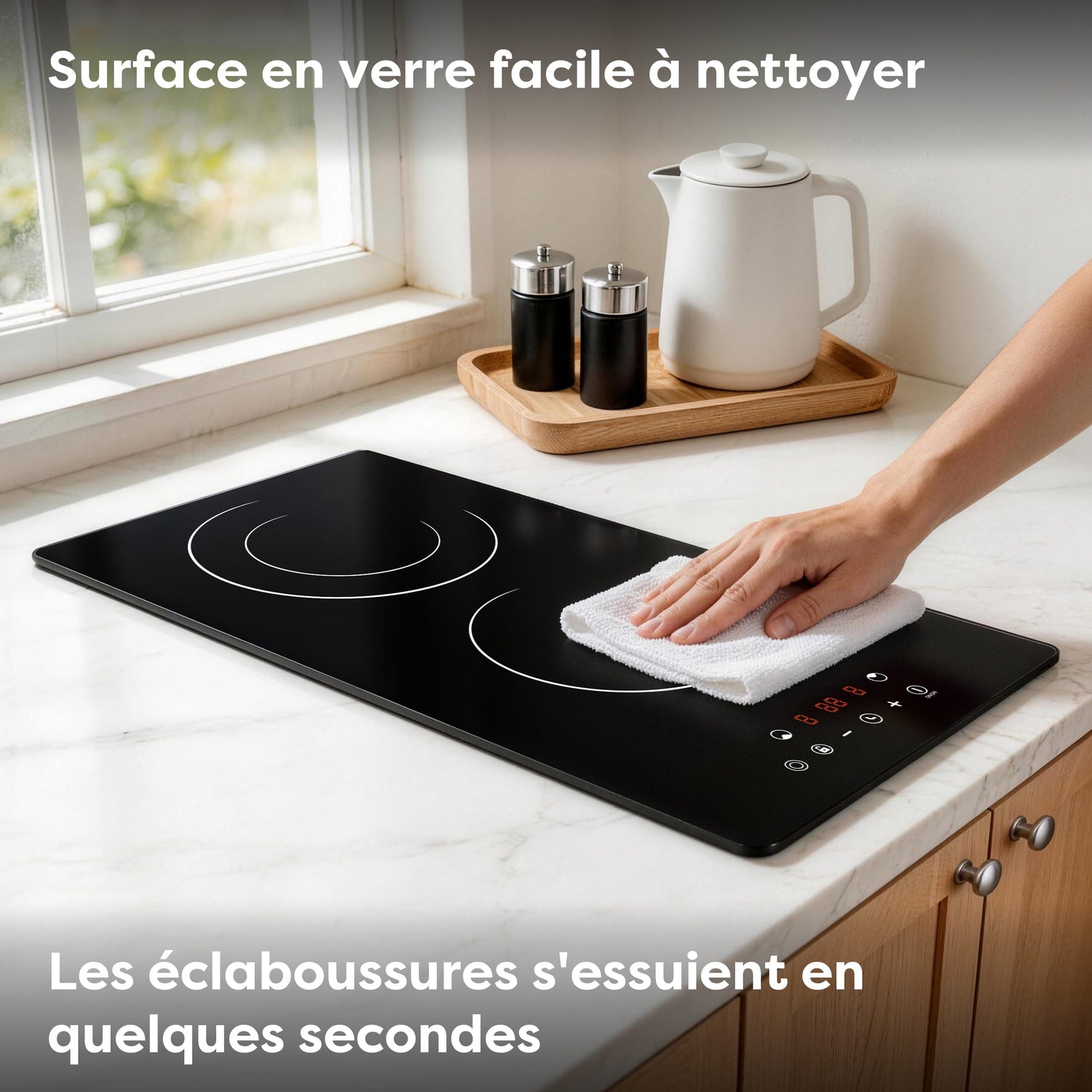 plaque 2 feux vitrocéramique