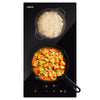 Ciarra Plaque à Induction Encastrable 29cm, 2 Foyers, 3000W, Table de Cuisson Électrique avec Sécurité Enfant et Minuterie, CRGDBIH2-OW