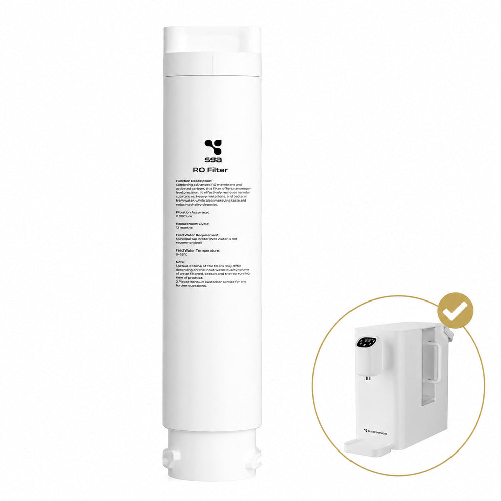 Ciarra x Susgreenable Cartouche Filtre à eau RO pour SGIWDR04-W, Filtration Ultra Fine 0,0001μm | SGROF04