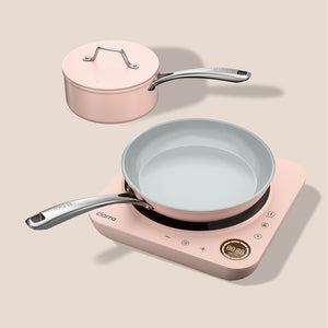 Ciarra Kitchen VersaCook Trio : Donut Table de Cuisson à Induction et mini-duo d'ustensiles de cuisine