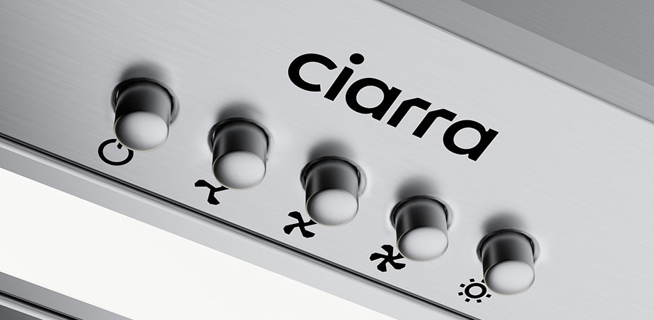 CIARRA Hotte Intégrée Groupe Filtrant 52cm 3 Vitesses Inox CBCS5913A-OW