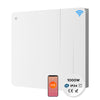 Ciarra Radiateur à inertie sèche radiateur electrique connecté economique céramique WiFi 1000W-2000W | Double cœur de chauffe céramique + film aluminium