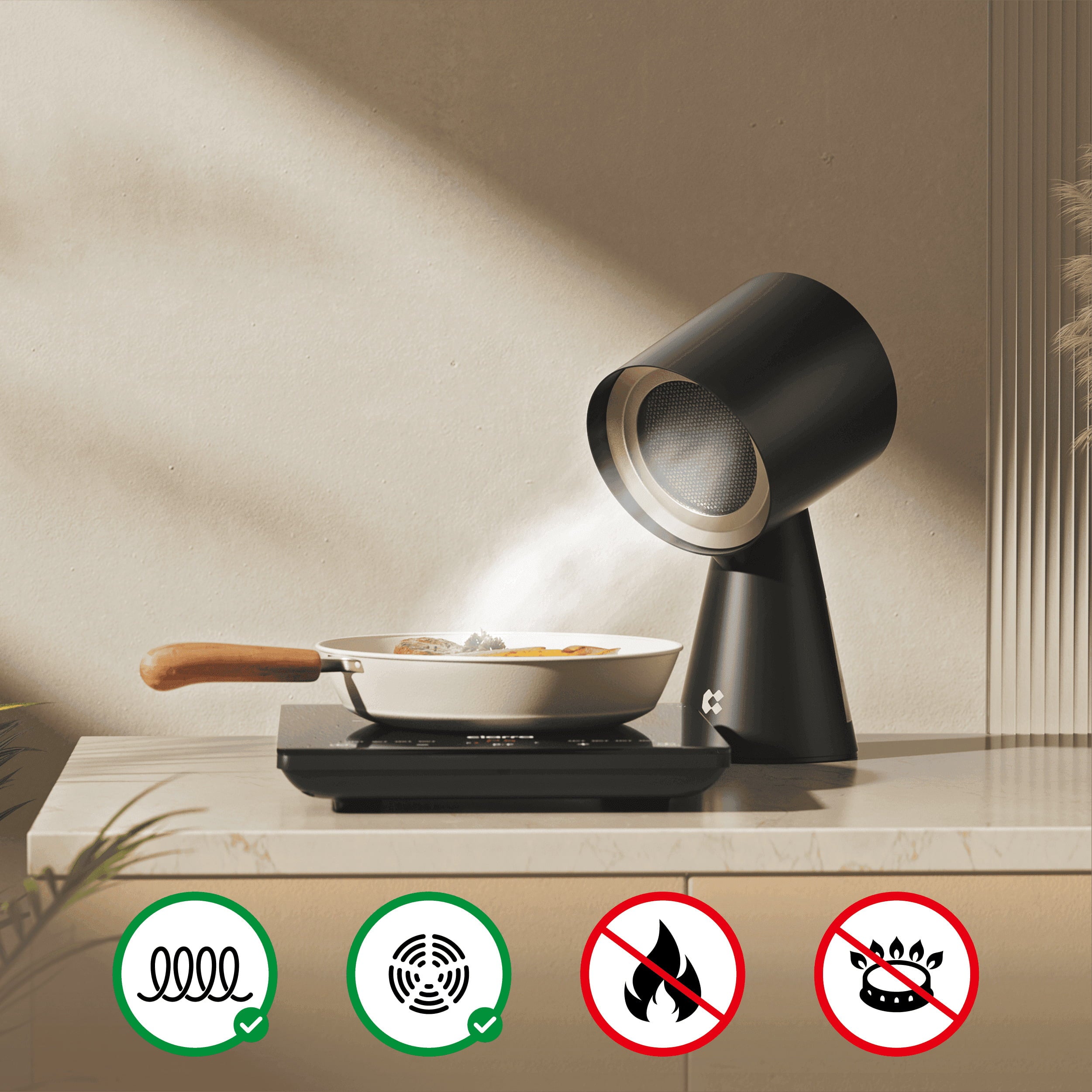 Hotte de cuisine portable - Mini Hotte Aspirante Réglable Avec Forte  Aspiration Et Faible Bruit,3200 tr/min filtrant les fumées pour la cuisine,  la